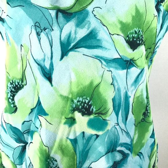 Giozgio Fiorline 100% Silk Spring Blouse Top M - Picture 4 of 8